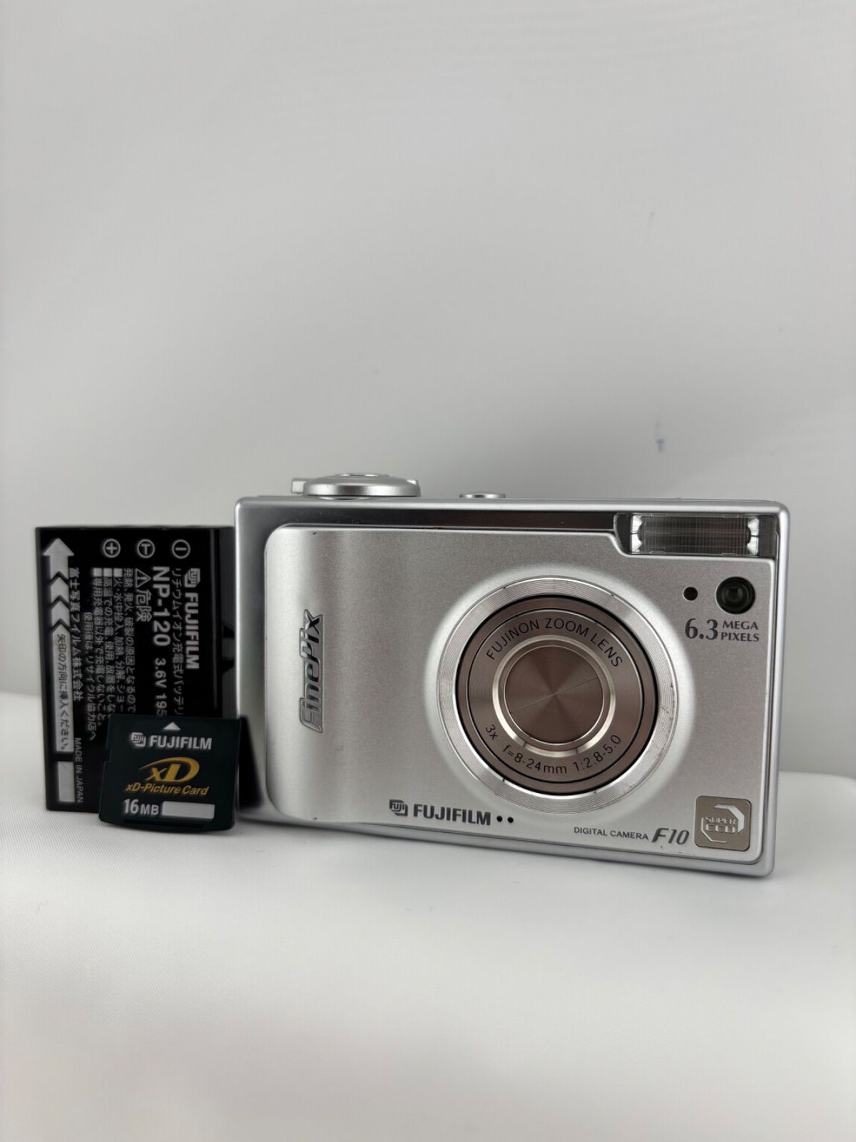 2291【美品、動作確認済み】 FUJIFILM FinePix F10 シルバー 富士フィルム ファインピクス