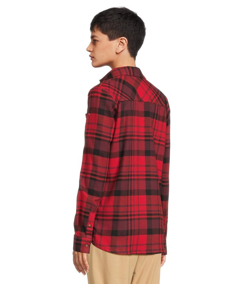 コロンビア レディース トップス シャツ Columbia Calico Basin Flannelong Sleeve Shirt Mountain Red Multiplaid レッド