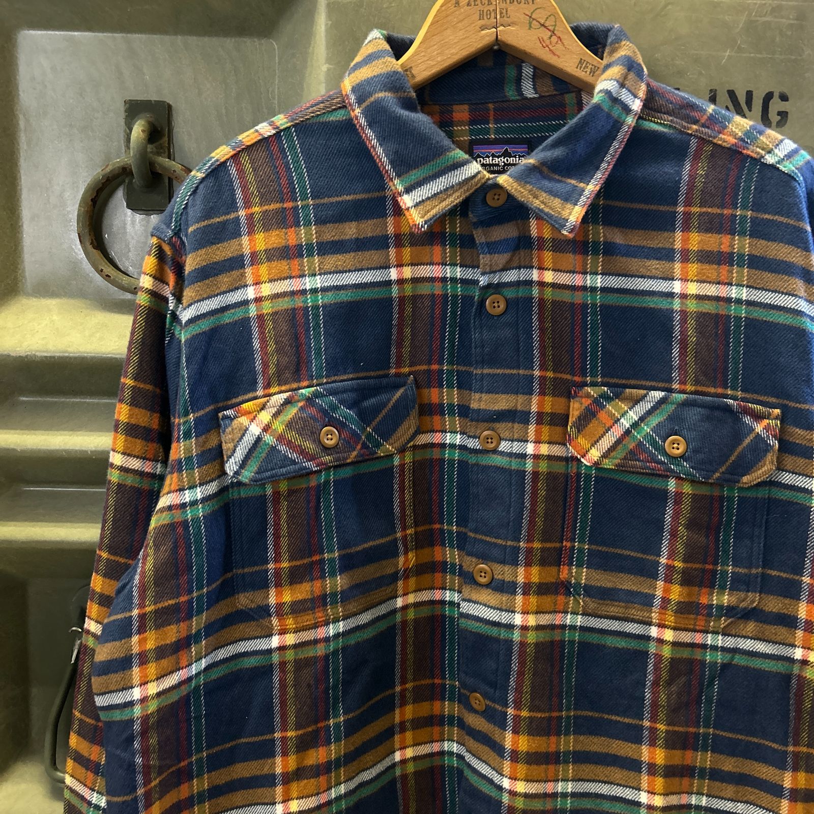 【Patagonia】パタゴニア フランネルシャツ フィヨルド 厚手 長袖 チェック柄