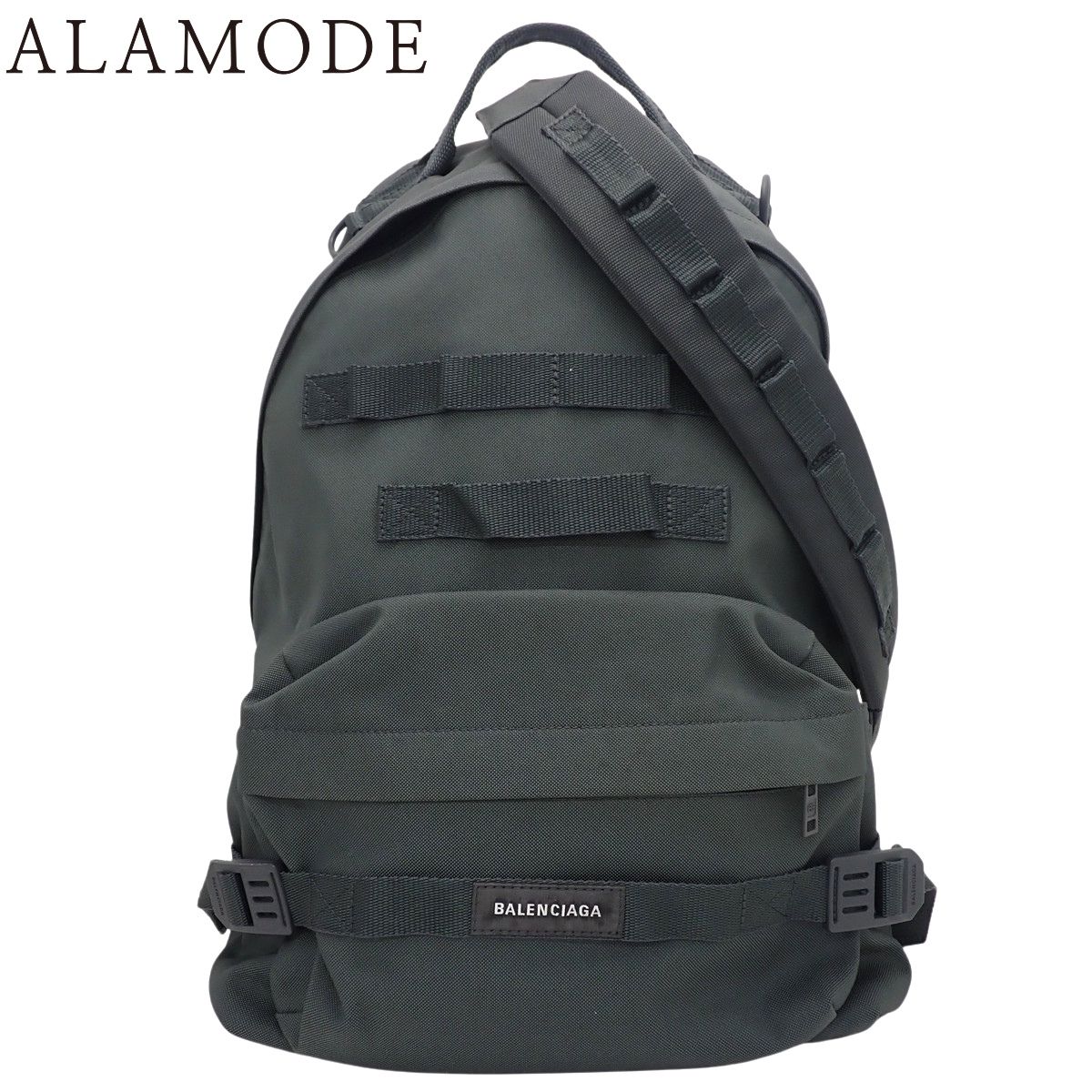 BALENCIAGA(バレンシアガ) アーミー バックパック リュックサック ナイロン グレー グレー金具 644033 ユニセックス 40802214768【中古】【アラモード】 67,300円