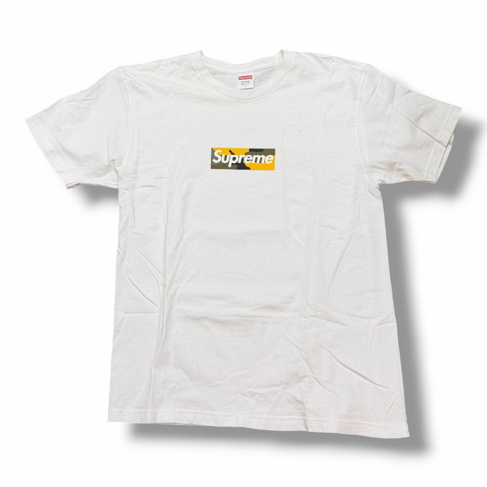 Supreme 17AW ブルックリンオープン記念 Box Logo Tee ボックスロゴ カモ Tシャツ 半袖 Tシャツ シュプリーム ホワイト L （23262M）