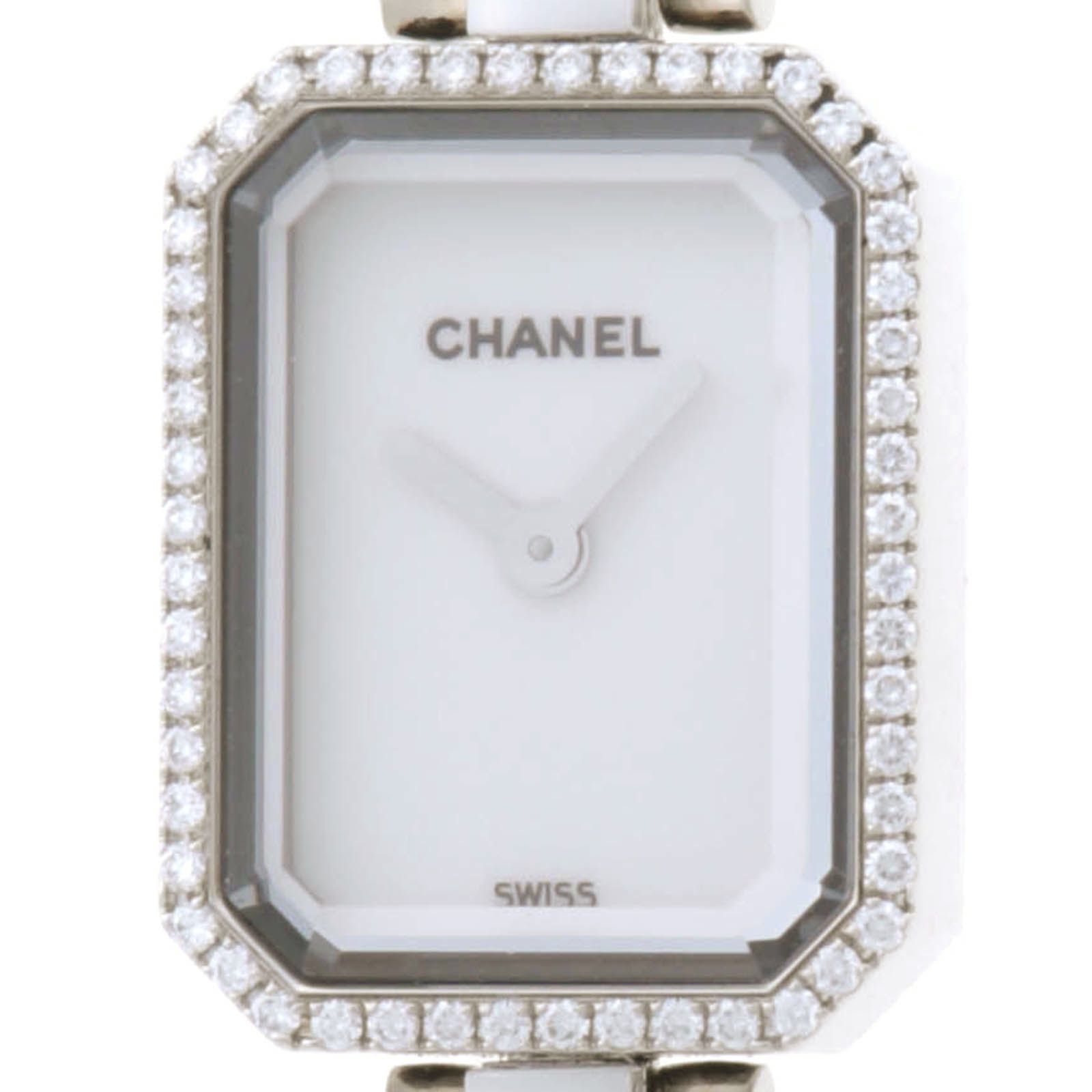 CHANEL シャネル プルミエール Dベゼル H2132 腕時計 セラミック ホワイト クオーツ レディース 保証書・箱あり【中古】205 229,845円