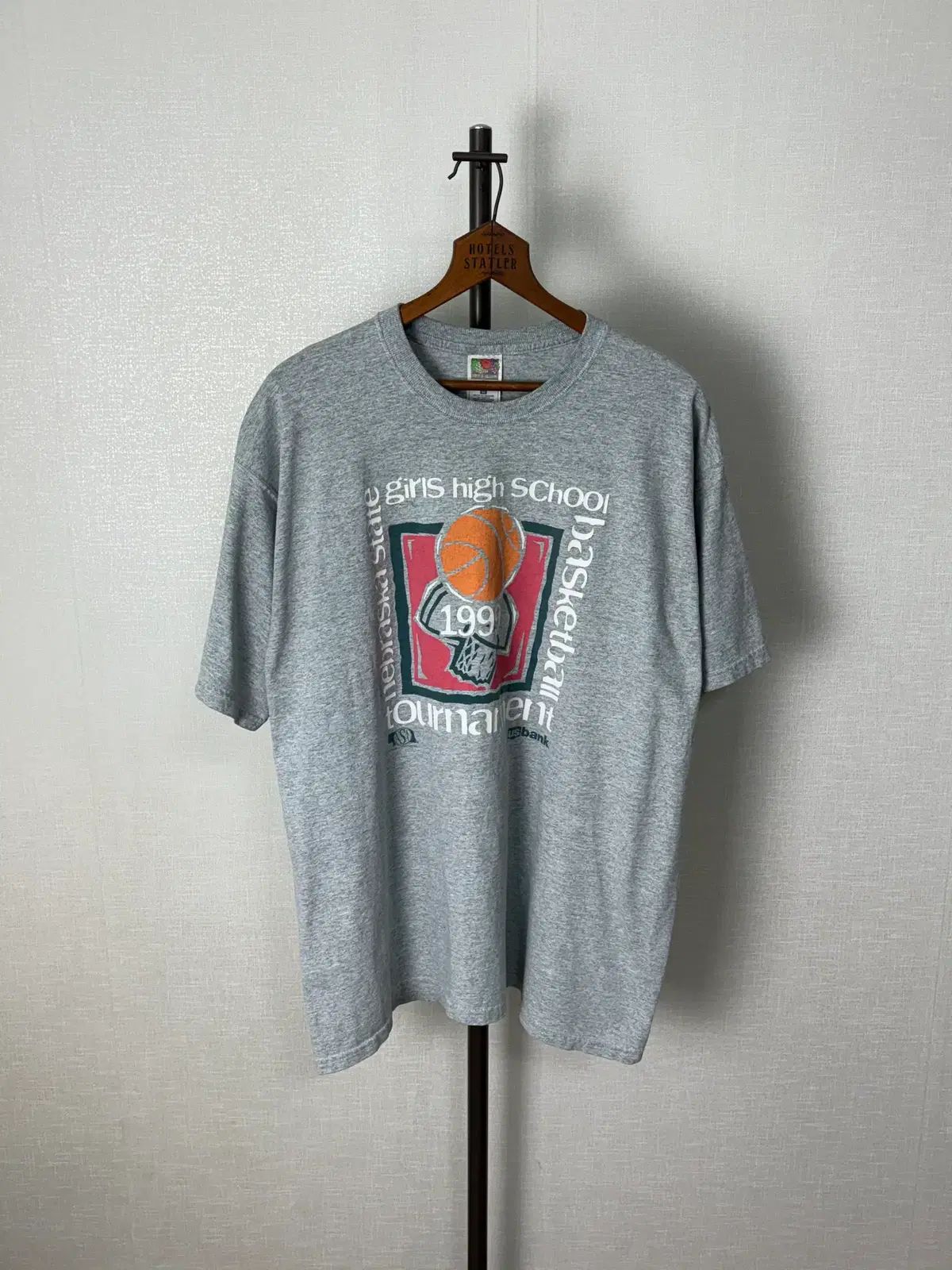 90s ネブラスカ高校バスケット ゴー トゥー 半袖Tシャツ