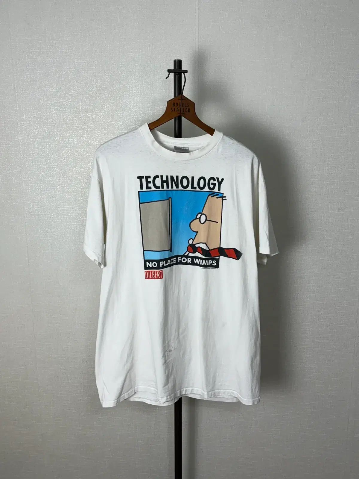 90s 딜버트(Dilbert) オリジナル キャラクター グラフィック 半袖 Tシャツ