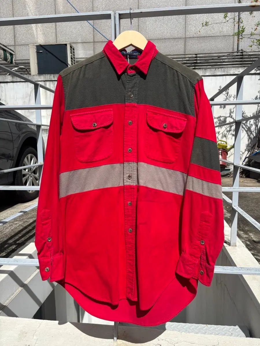 90s Polo Ralph Lauren Made in USA カラーブロック ウェスタン シャツ