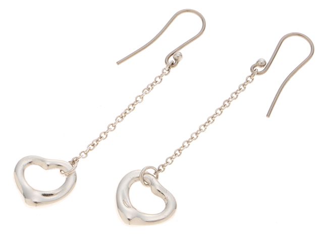 TIFFANY&Co. ティファニー オープンハートドロップピアス/SV/2.２g ピアス シルバー925 SV925 シルバー レディース【中古】471