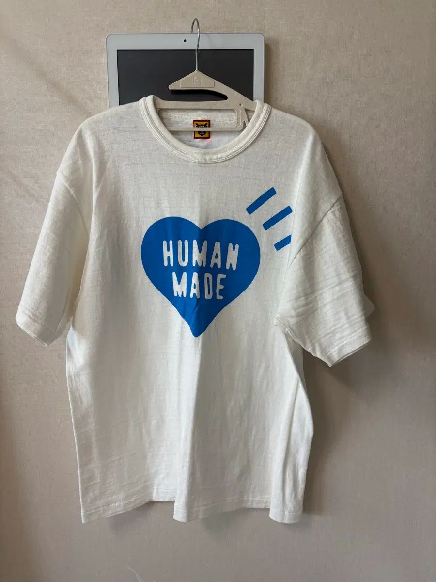 Humanmade HUMAN MADE ヒューマンメイド 白 ハート ロゴ 半袖Tシャツ XL サイズ