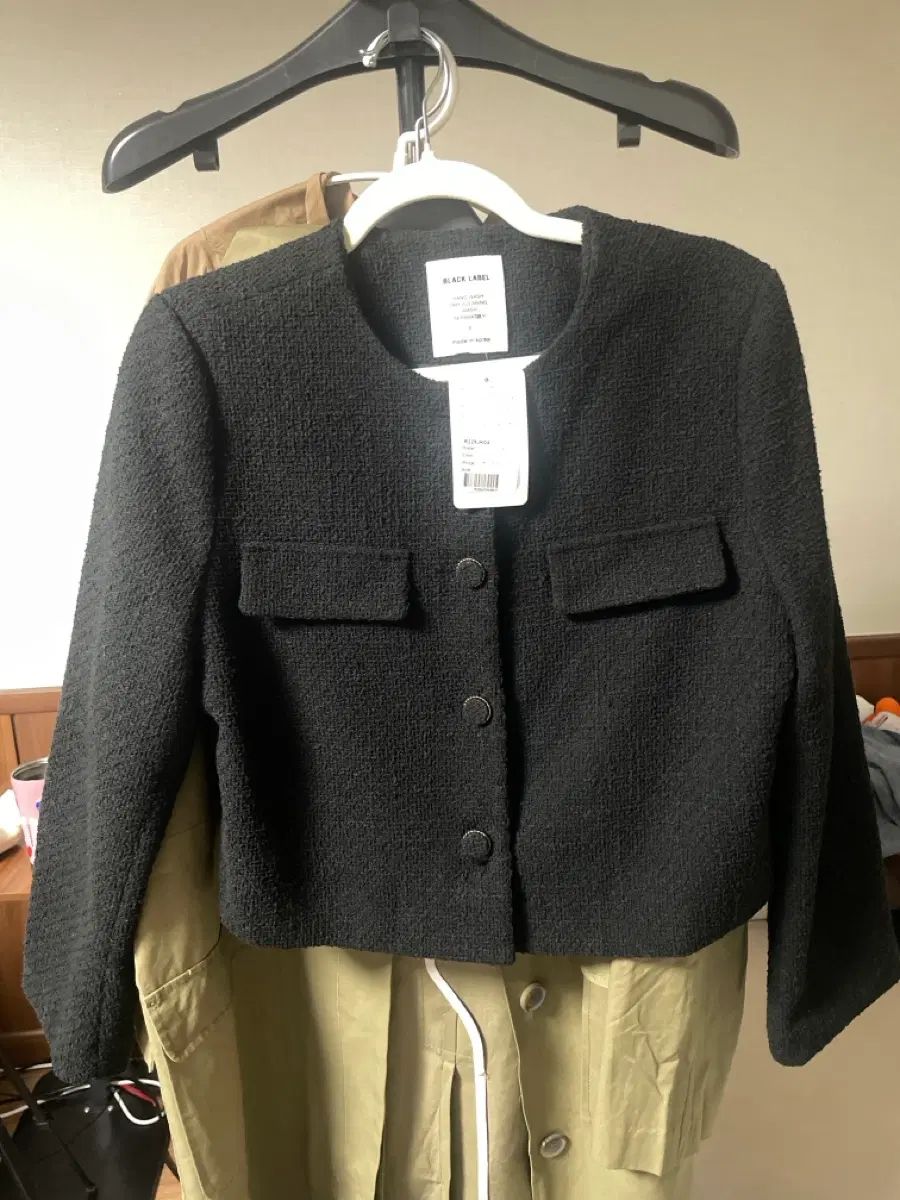 BLACK LABEL ツイード ジャケット ブラック アイ
