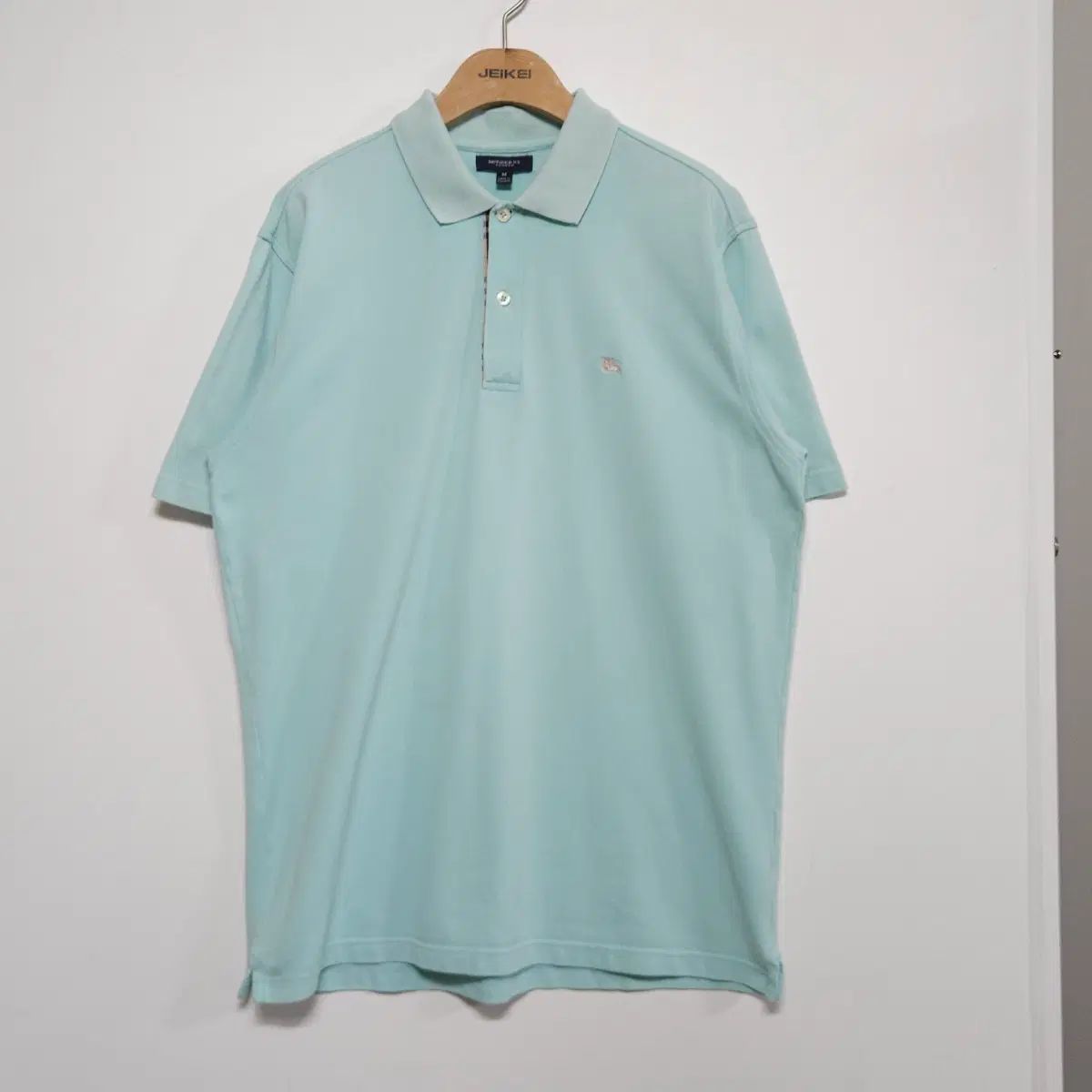 バーバリー BURBERRY レディース オーバーサイズ/メンズ100 ミント ピケ カラーTシャツ