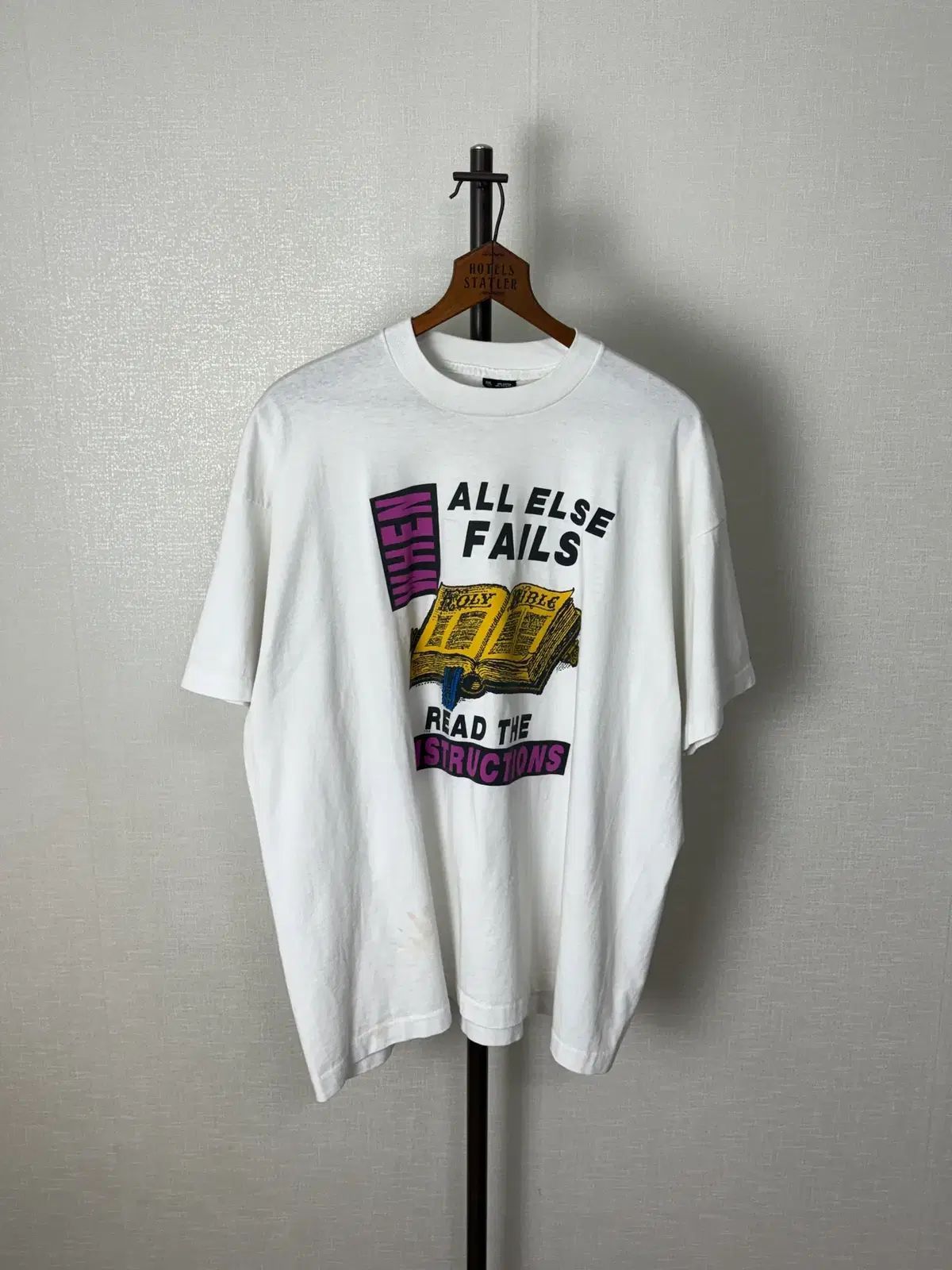 90年代 キリスト教 グラフィック 半袖 Tシャツ