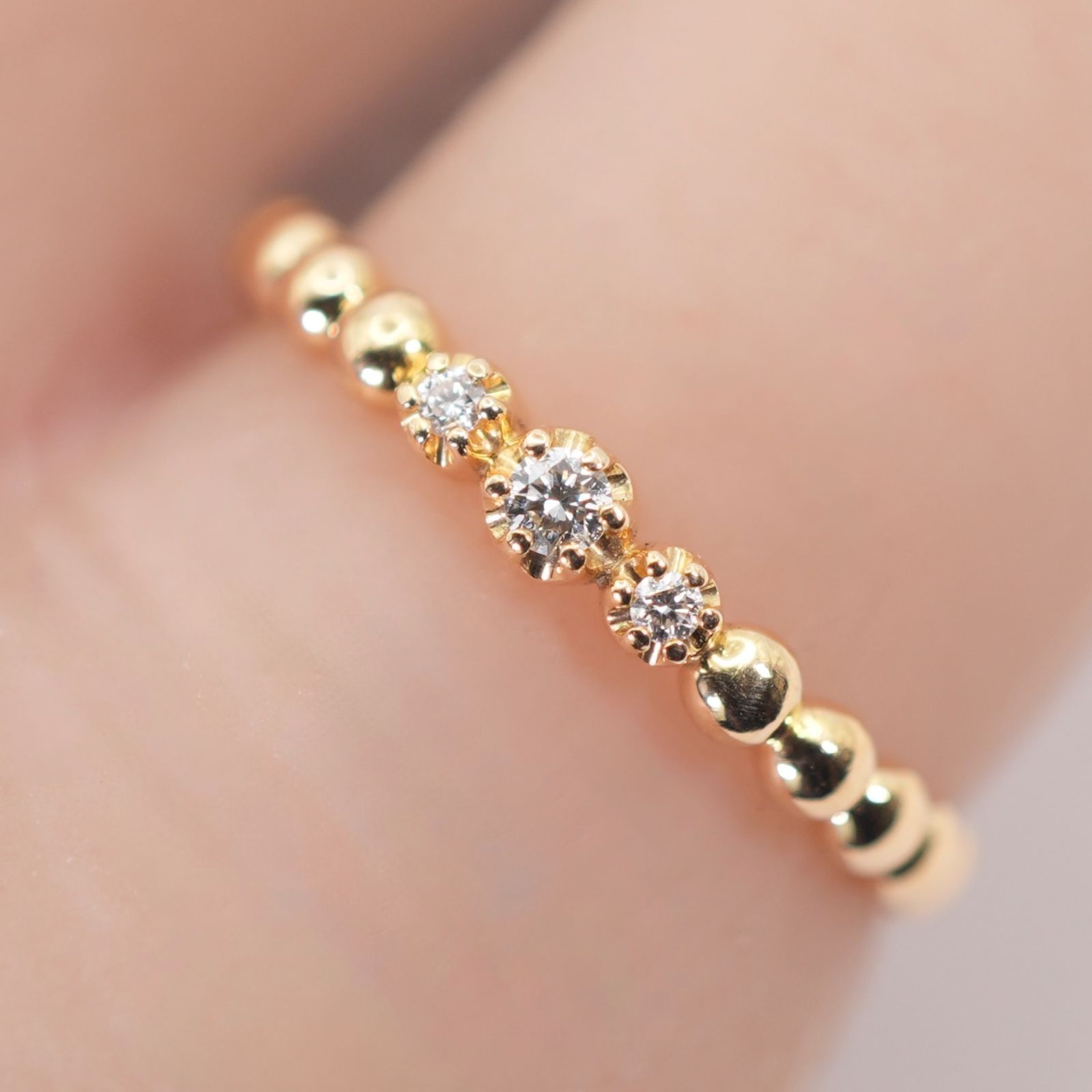 スタージュエリー K18 ダイヤモンド0.03ct リング /25-2740 29,770円