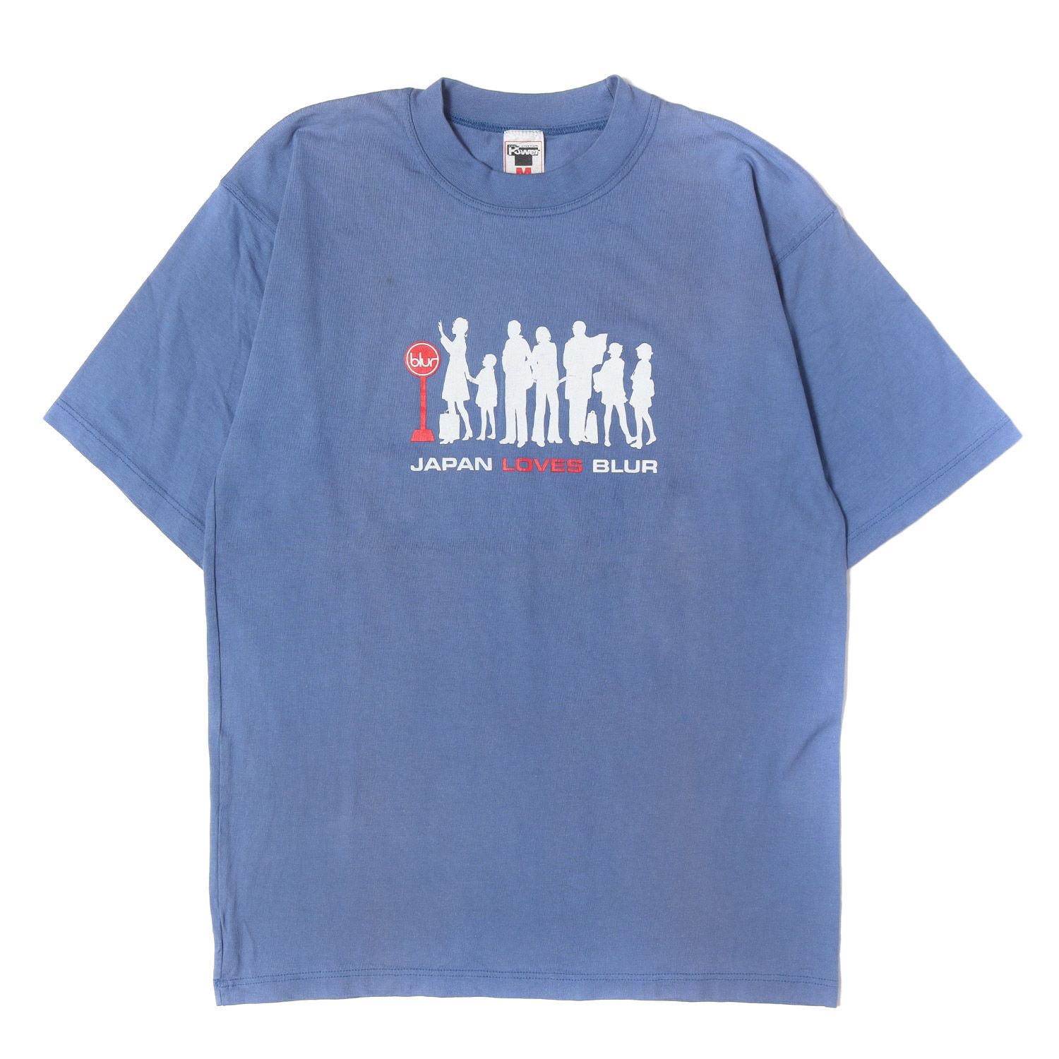 Vintage Music Item ヴィンテージミュージック 90s Blur ブラー 日本公演 ヘビーウエイト クルーネックTシツ ライトブルー M 90年代 ヴィンテージ 古着 バンドT ロックT トップス【メンズ】【中古】