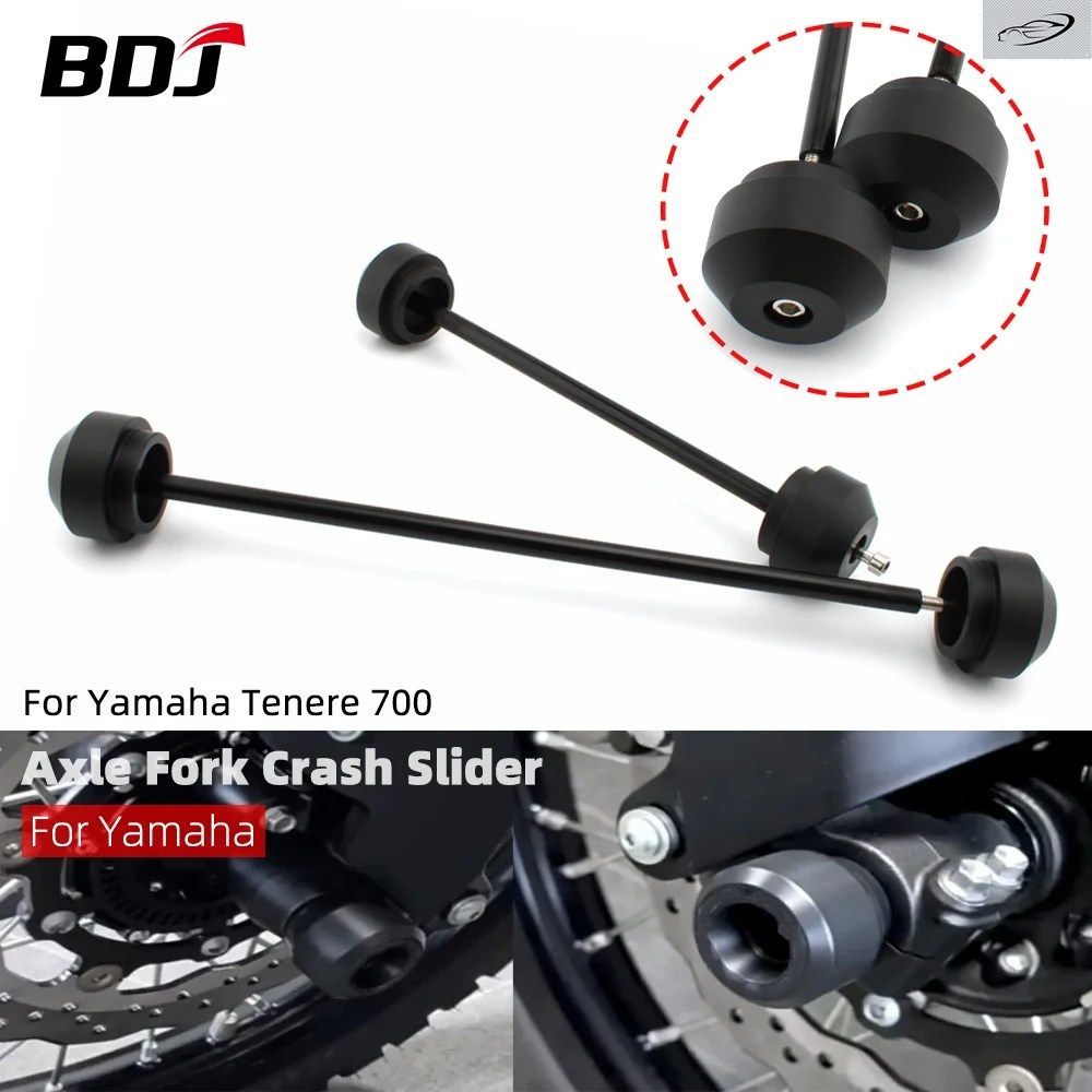 BDJ リア/フロントアクスルフォーククラッシュスライダー ヤマハ テネレ700 XT700Z 2019 - 21 アンチフォールラバースライダー 7,015円