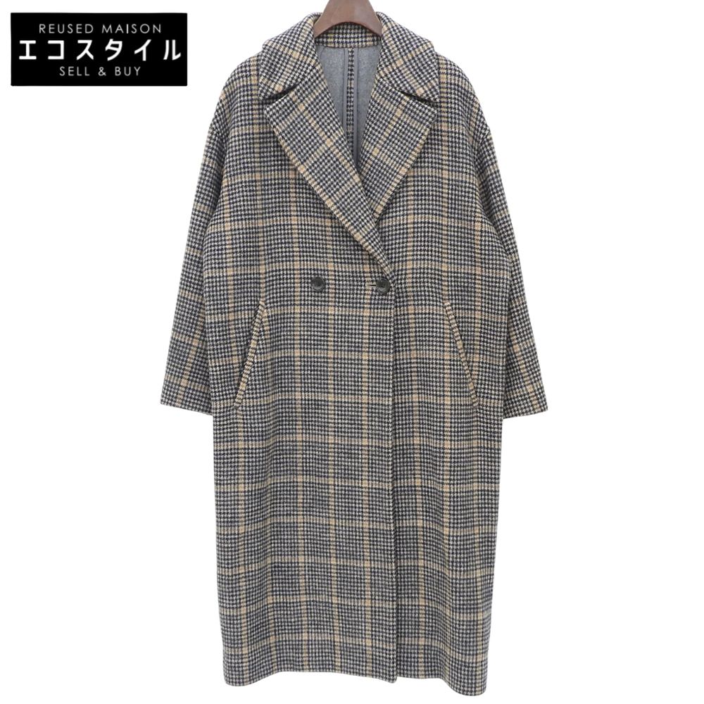 DRESSTERIOR　ドレステリア　チェック ロング丈 チェックコート レディース ブラウン 36 085-93085　36