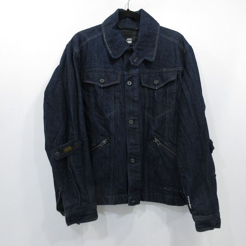 【姫路東店】 中古 G-STAR | ジースター デニム Flight Combat Jacket D19123 ネイビー サイズ：L 【94】