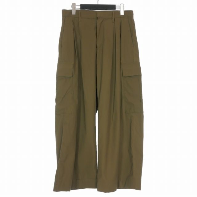 オールモストブラック ALMOSTBLACK 25SS Woven Wide 6pocket Pants カーゴパンツ ワイドパンツ コットン 1 カーキ 緑 25SS-PT02 14,742円