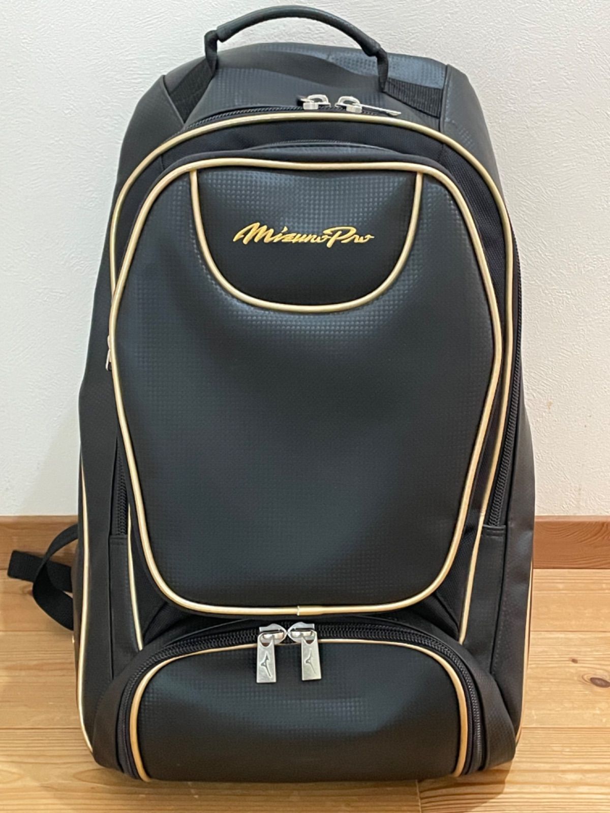 極美品 MizunoPro ミズノプロ バックパック 野球 リュック ブラック 40L