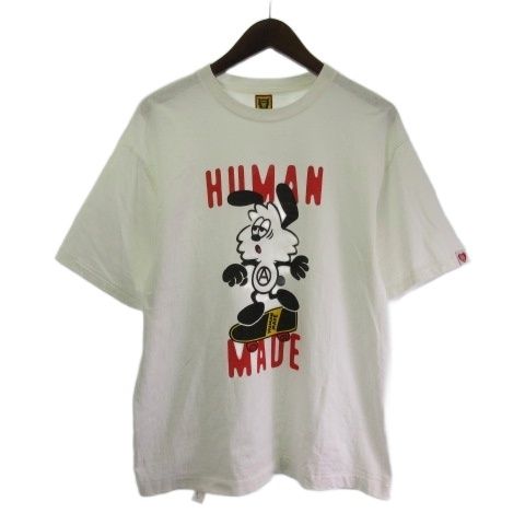 ヒューマンメイド HUMAN MADE VERDY Tシャツ カットソー 半袖 プリント 白 ホワイト L ☆AA★