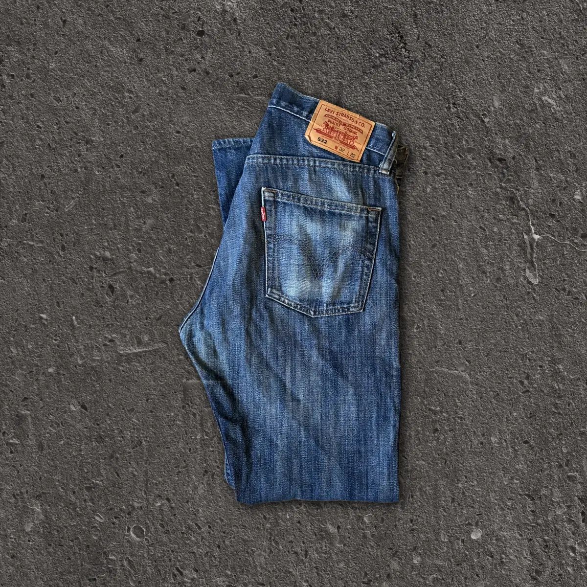 リーバイス 532 日本版 ヴィンテージ ウォッシュ デニムパンツ (32/32) 7,756円