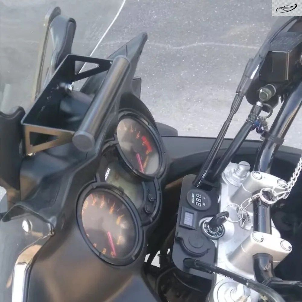スズキ 650/1000 2002-2012 2011 2010 2009 オートバイ DL1000 DL650/ABS 用 スマートフォンホルダー スタンド GPS ナビゲーション プレー