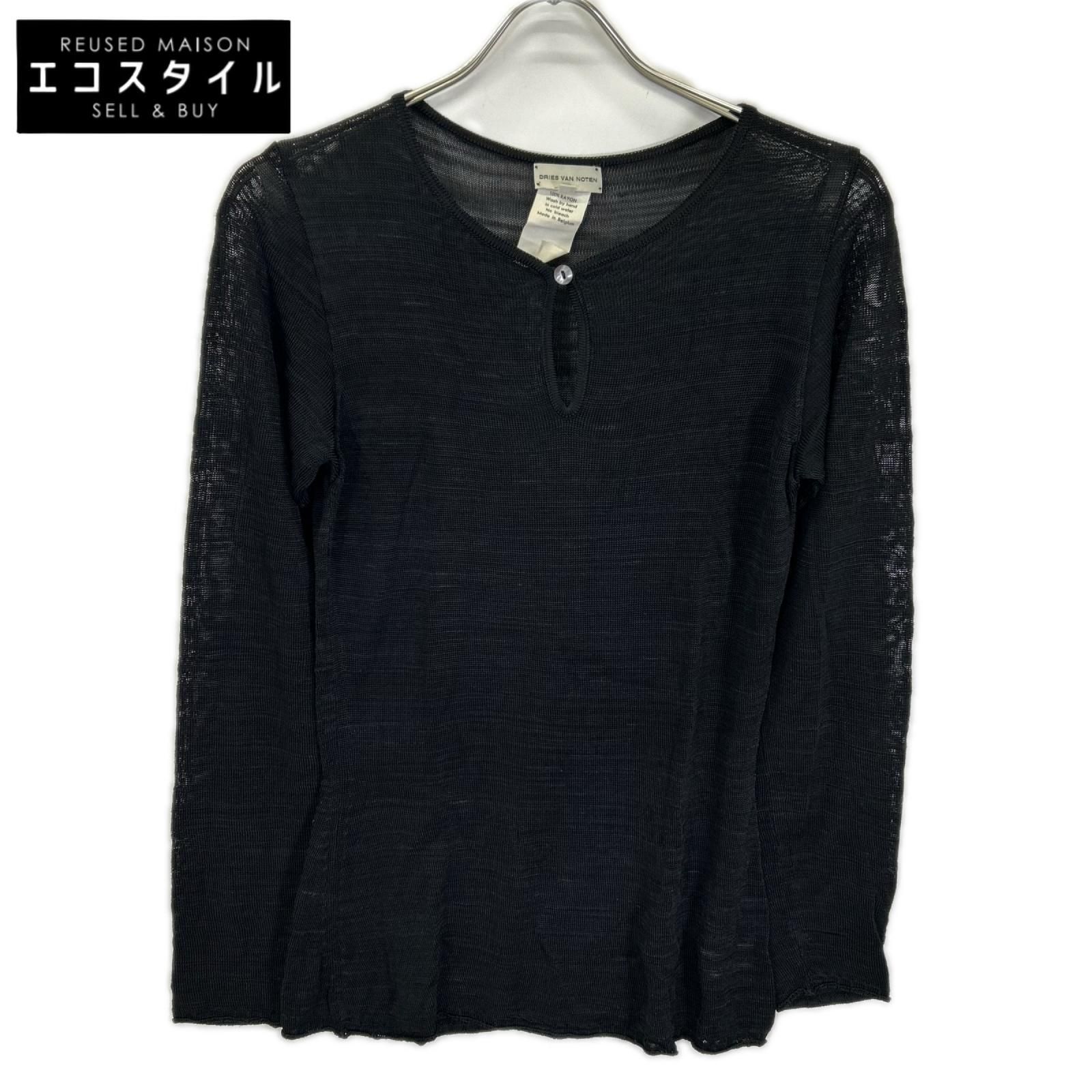 DRIES VAN NOTEN　ドリスヴァンノッテン　初期 ブラック レーヨン 長袖カットソー　M 16,554円