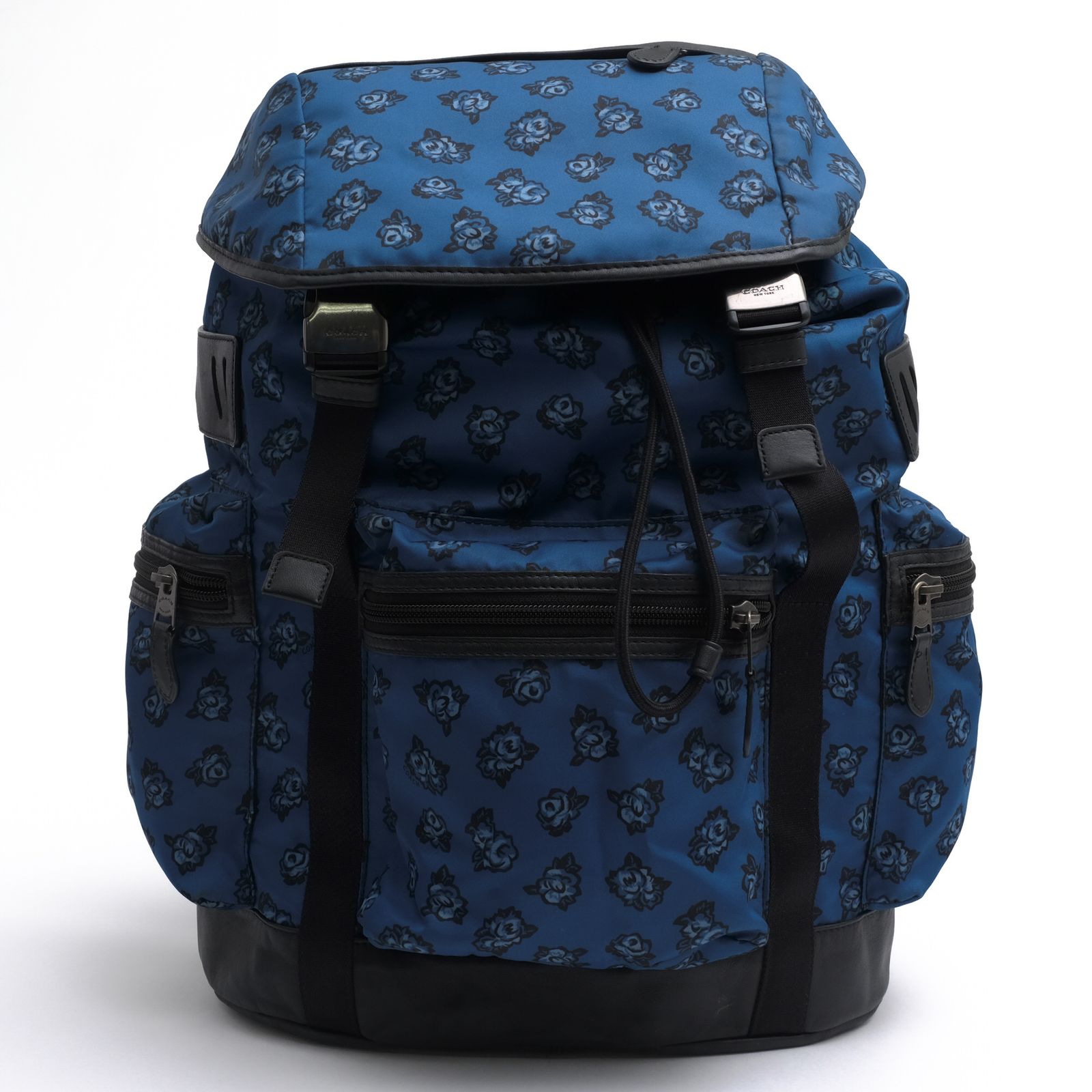 コーチ／COACH リュック バッグ バックパック メンズ 男性 男性用 ナイロン レザー 革 本革 ブルー 青 F57476 Terrain Trek Pack In Floral Nylon テレイン トレック パック バックパック デイパック ノートP 22,119円