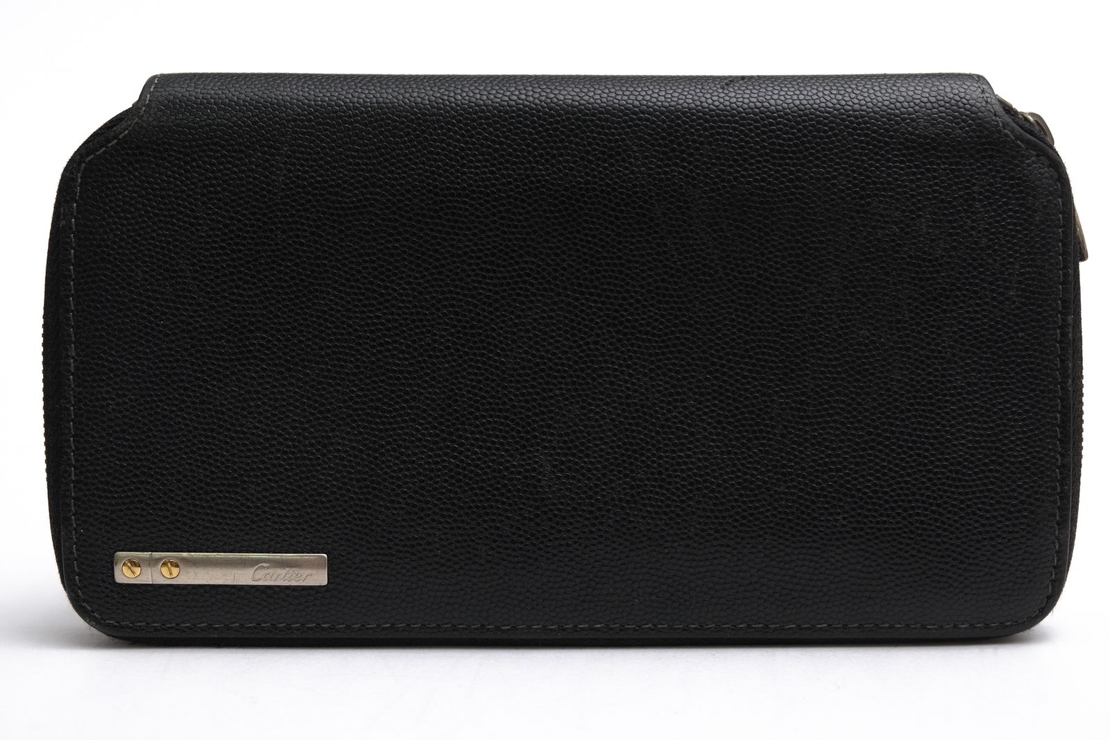 カルティエ／Cartier 長財布 財布 ウォレット メンズ 男性 男性用 レザー 革 本革 ブラック 黒 L3000942 Santos サントス 小銭入れあり ラウンドジップ ラウンドファスナー 19,166円