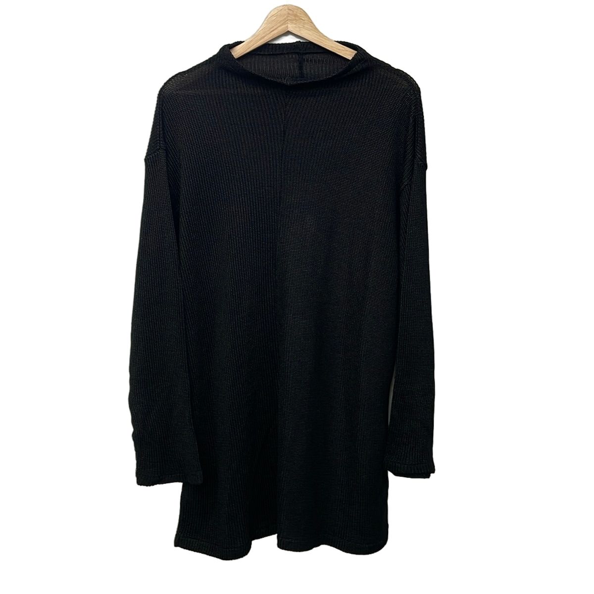 Y's(ワイズ) ワンピース レディース美品 - 黒 ハイネック/長袖/ミニ/ニット 10,152円