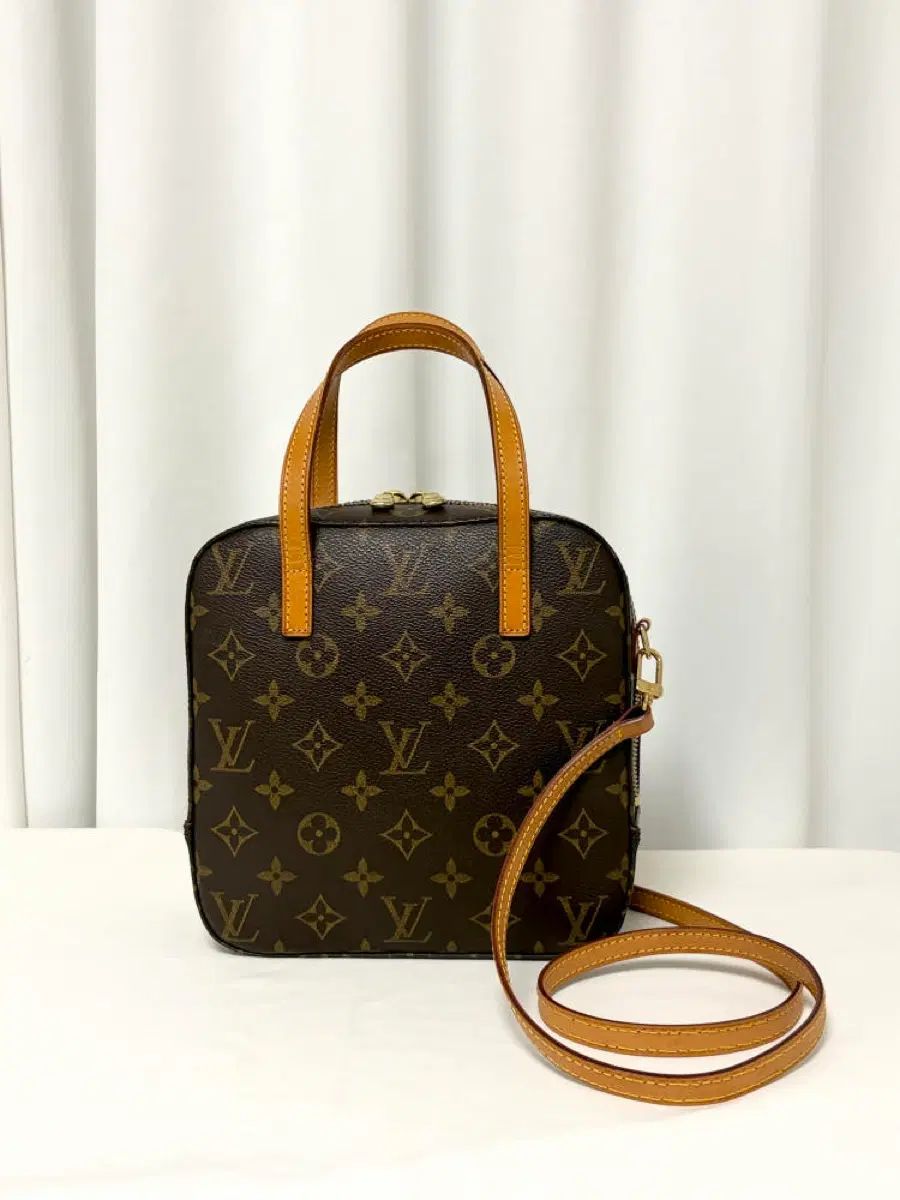 (恋人オンライン鑑定書 含む) ヴィンテージ Louis Vuitton スポンティーニ モノグラム ツーウェイ ショルダーバッグ M47500 Made in FRANCE