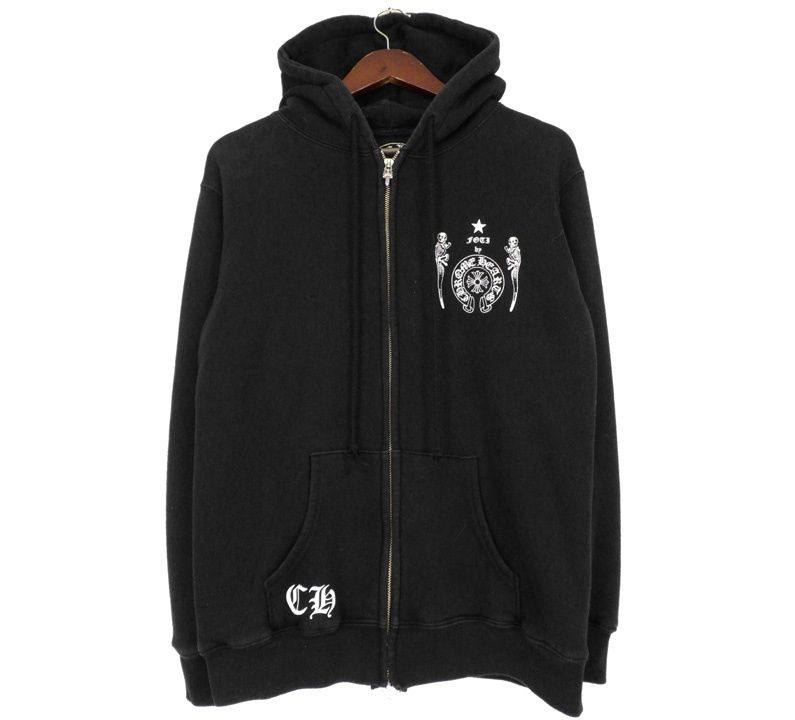 クロムハーツ CHROME HEARTS フォティ ジャービス プリント ジップ アップ フーディ パーカー　w27898 75,900円