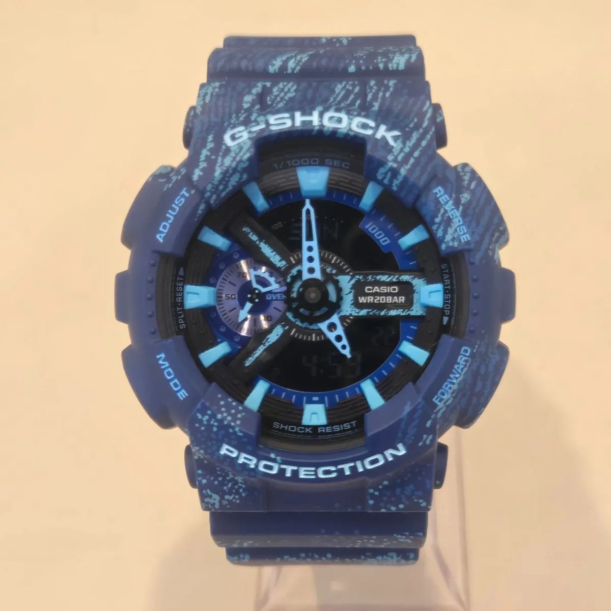 【稼働】カシオ GA-110TX G-SHOCK ブルー 迷彩 9,120円