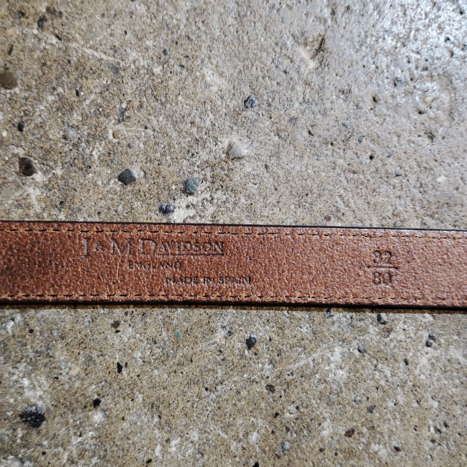 J&M Davidson ESTERN BUCKLE BELT バックルベルト ブラウン 32-80 ジェイアンドエムデヴィッドソン