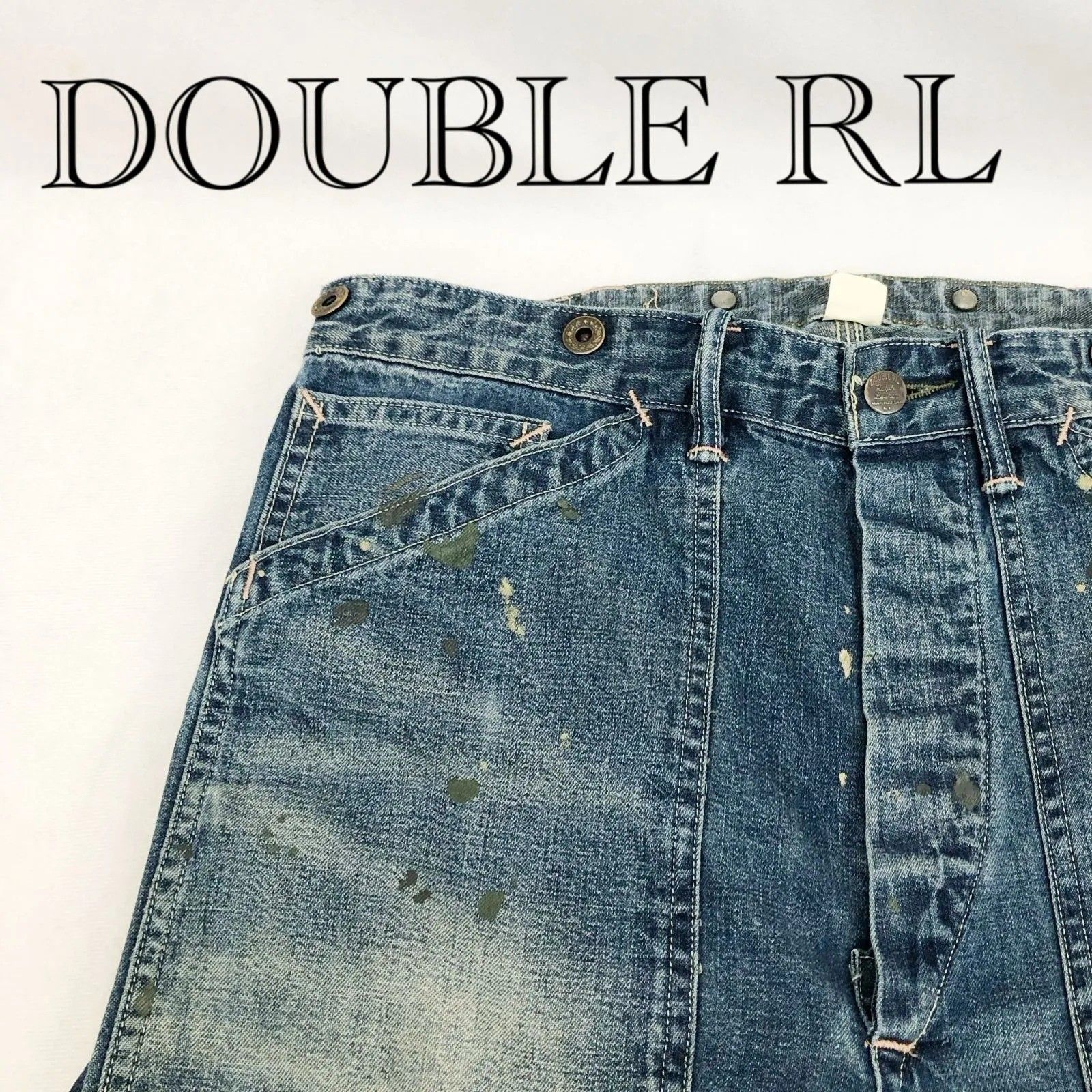 DOUBLE RL RRL ダブルアールエル デニム ペインターパンツ R51 ワーク パンツ 30 インディゴ ブルー ダブルニー メンズ ファッション 219