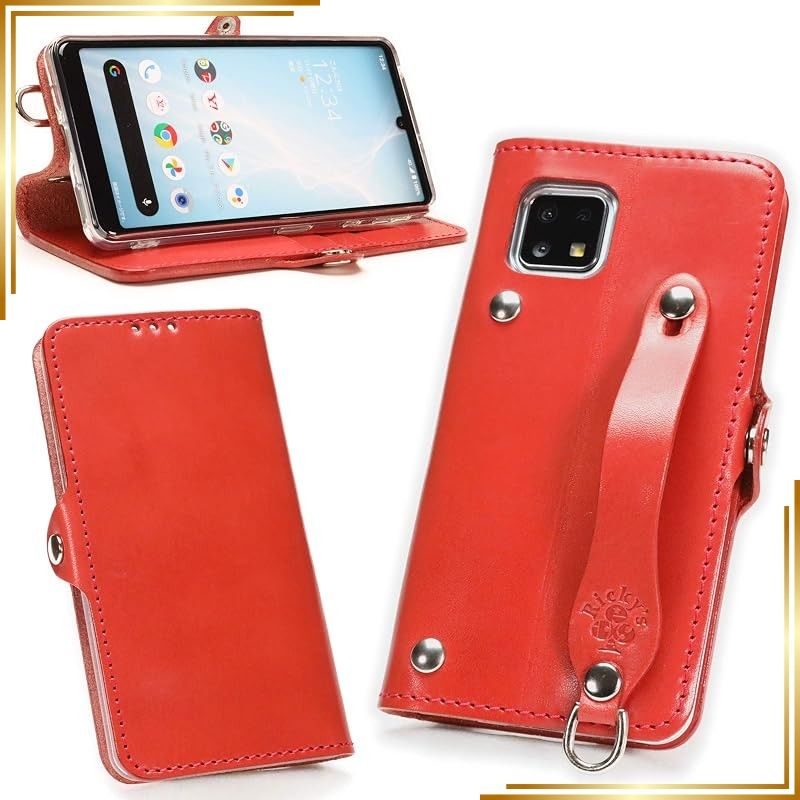 【新品】 EFGS AQUOS sense6s / sense6 手帳型ケース 【売切り】 栃木レッド MSポケット【右開き】 TPU docomo SH-54A au SHG07 SHG05 SIMフリー SH-M19 栃木レザー 革 本革 日本製 リッ 0