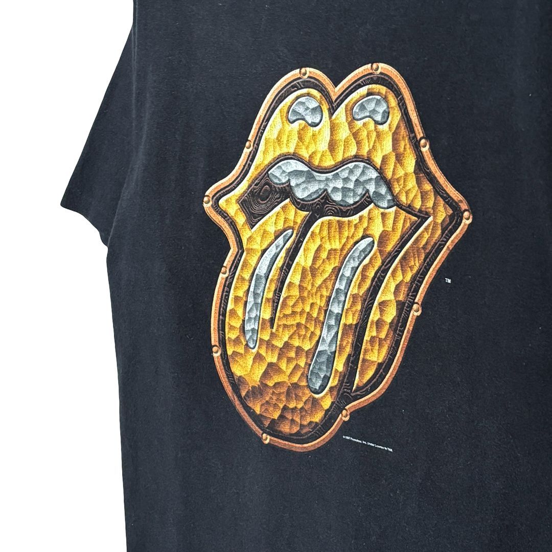 90s ローリングストーンズ 金ベロ USA製 ヴィンテージ Tシャツ ゴールデンリップ ROLLING STONES シングルステッチ サイズXL相当 AA0050 90s ローリングストーンズ 金ベロ USA製 ヴィンテージ Tシャツ ゴールデンリップ ROLLING STONES シングルステッチ サイズXL相当 AA0050