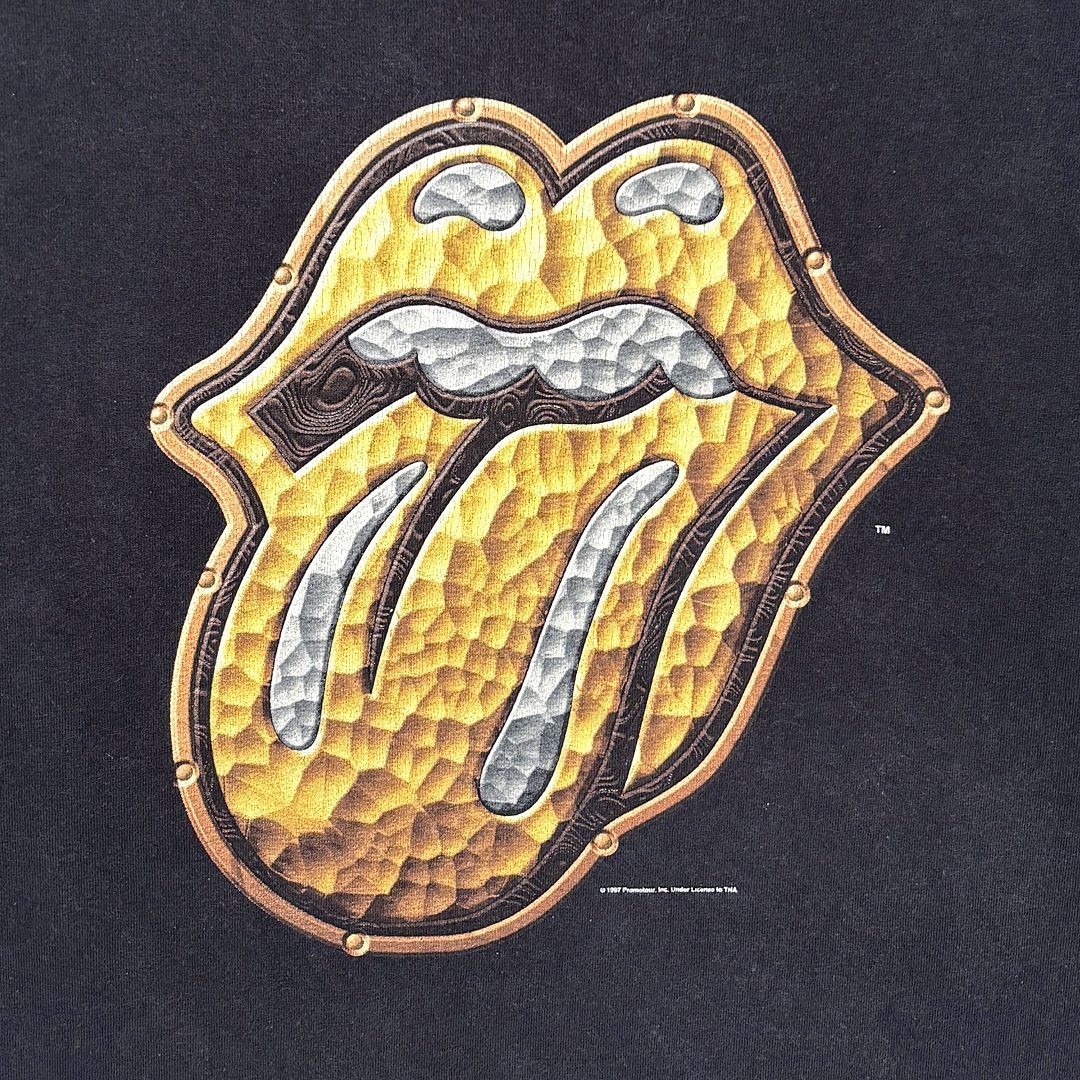 90s ローリングストーンズ 金ベロ USA製 ヴィンテージ Tシャツ ゴールデンリップ ROLLING STONES シングルステッチ サイズXL相当 AA0050 90s ローリングストーンズ 金ベロ USA製 ヴィンテージ Tシャツ ゴールデンリップ ROLLING STONES シングルステッチ サイズXL相当 AA0050