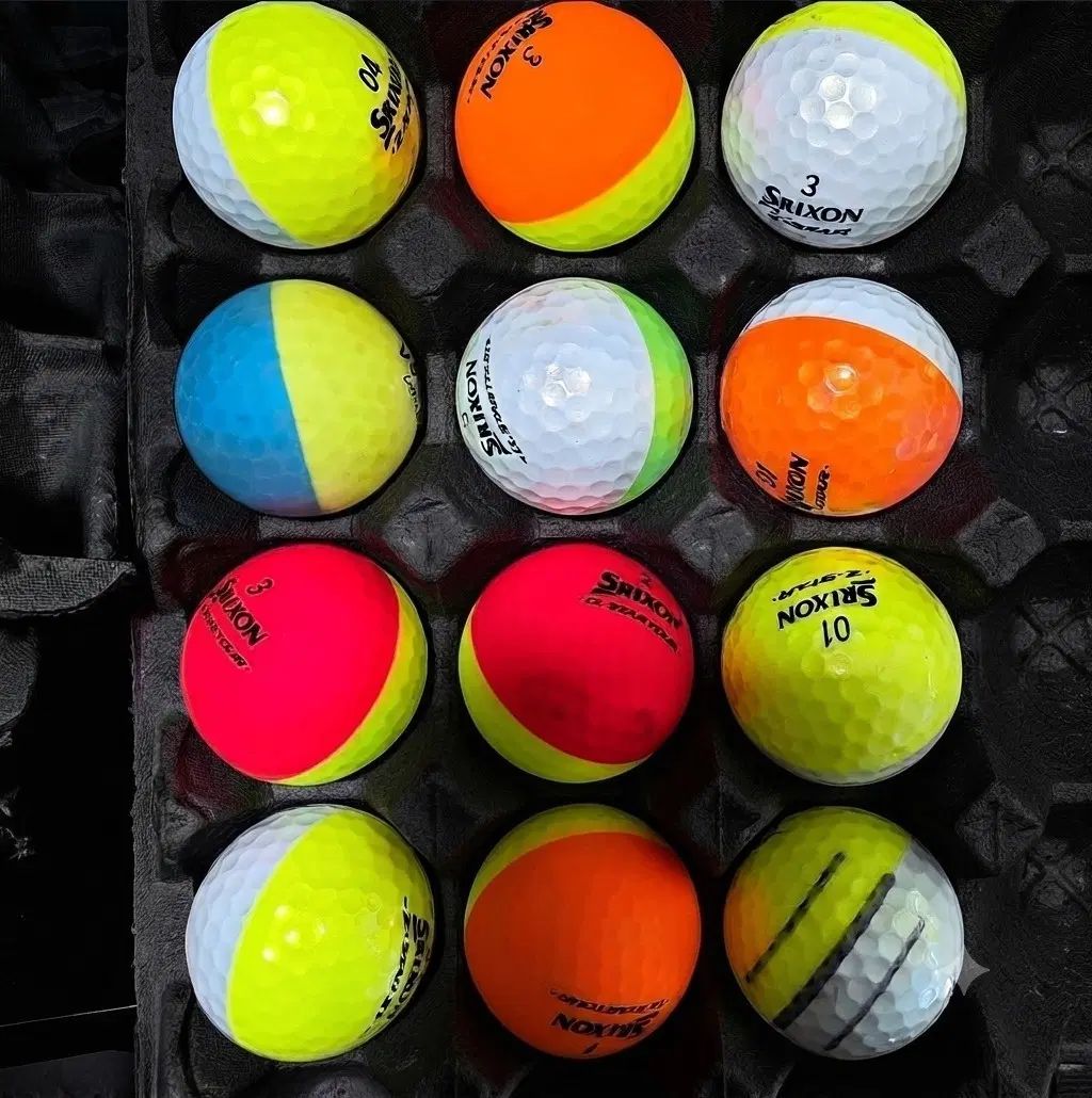 SRIXON スリクソン ゴルフボール 半々ボール カラーボール 30球