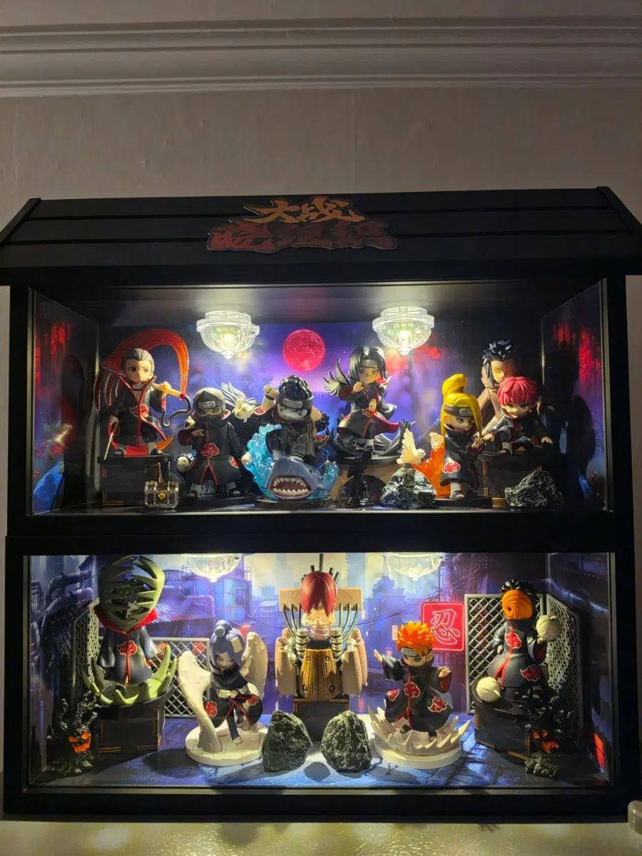 NARUTO POP MART アカツキ フィギュアディスプレイ セット hedn含む