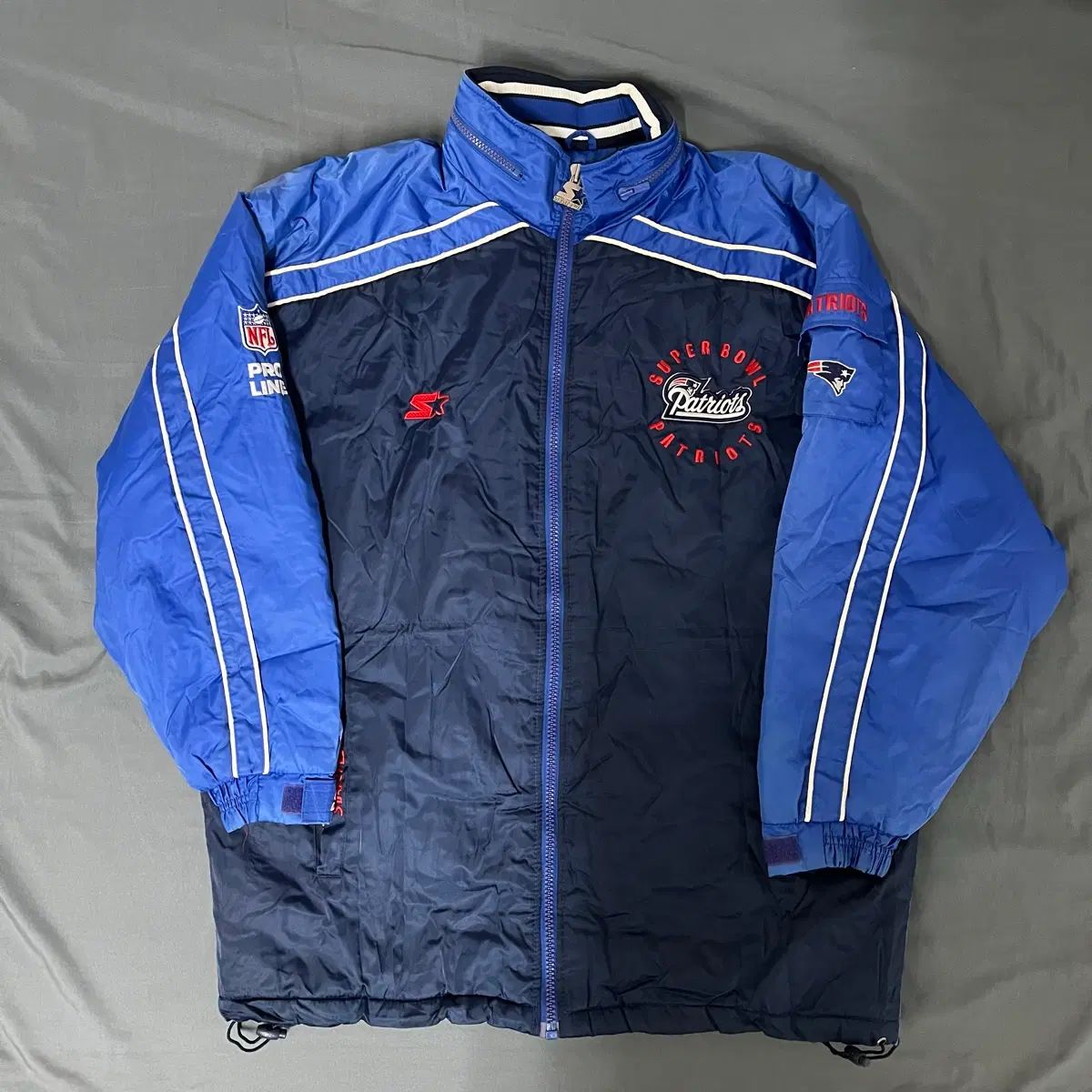 90s STARTER(スターター) NFL National Football League ナショナルフットボールリーグ プロ LINE ウィンドブレーカー ジャケット XL/105