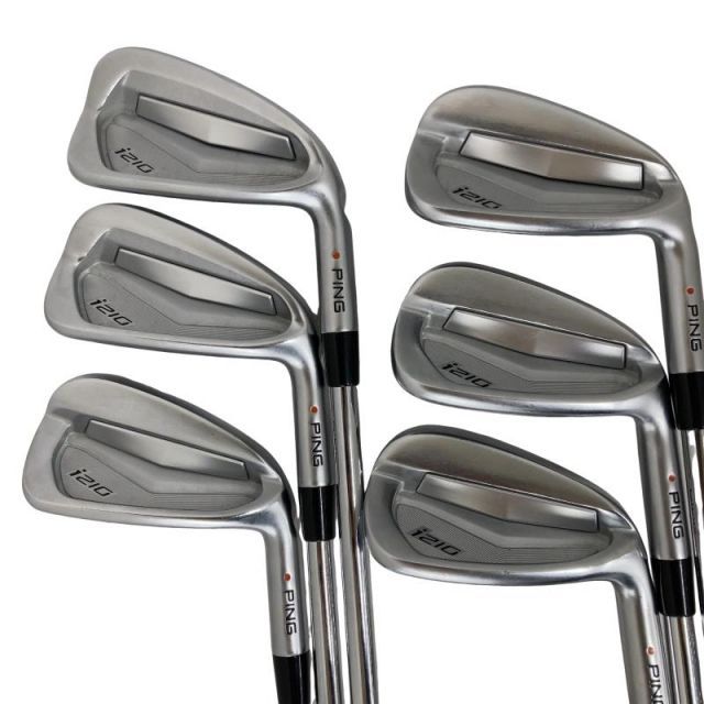 【中古】 ピン i210 6S アイアンセット IR 純正特注シャフト (フレックスS) メンズ 男性用 右利き 右用 Cランク ゴルフクラブ