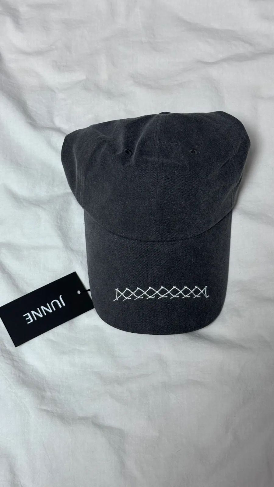 ジュン ベースボールキャップ JNE A07 RE IX Logo Pigment Charcoal L