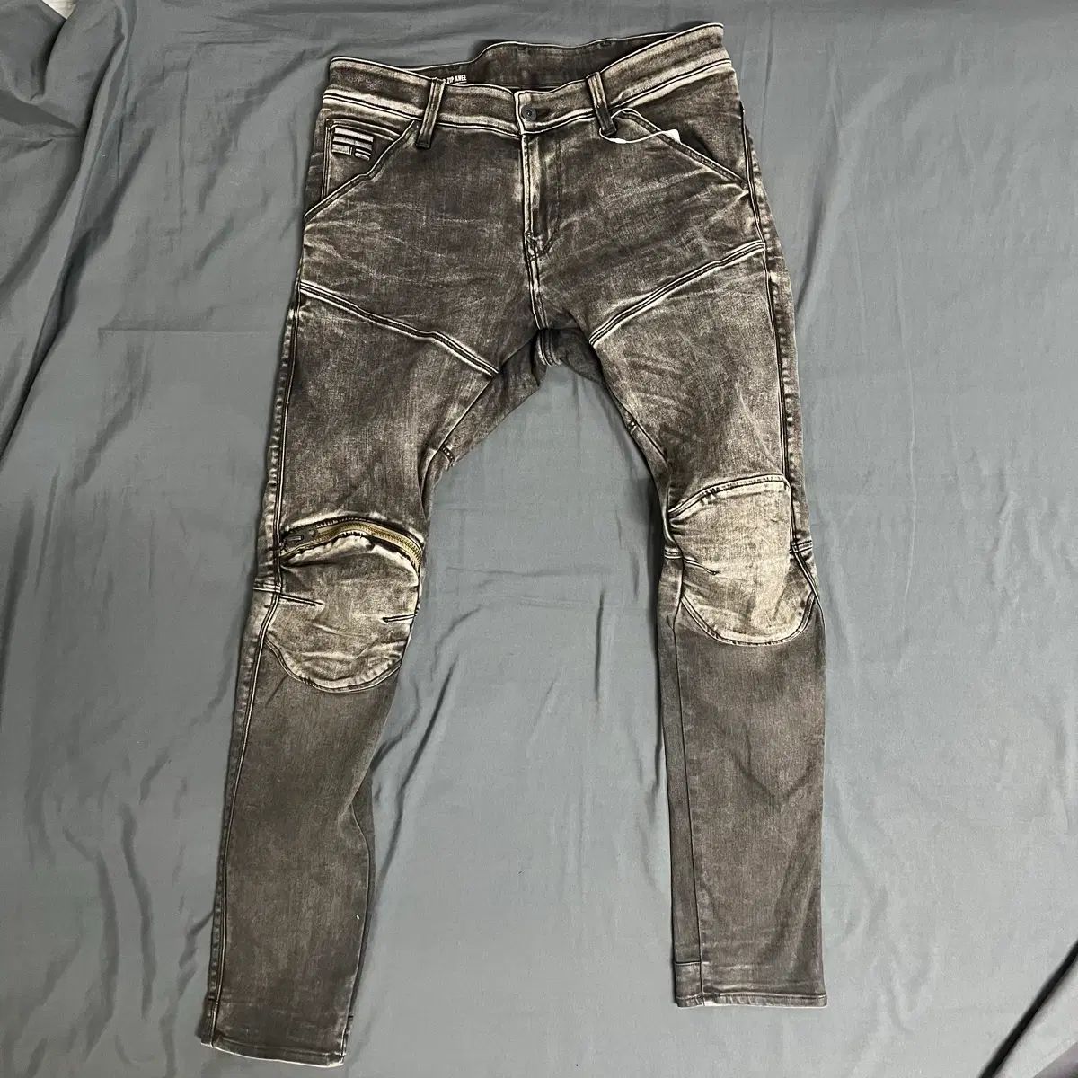 G-Star RAW(ジースターロゥ) ジッパー ニーデニム バイカーデニム W34 L32