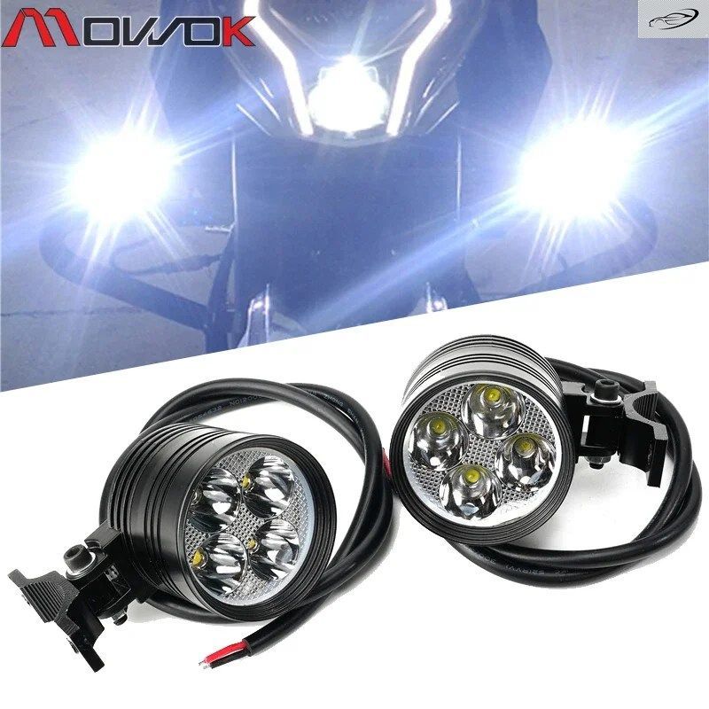 KTM 1290 SUPER ADVENTURE 990 1050 1090 1190 ADVENTURE オートバイ用 ホワイト ヘッドライト 補助ランプ 12V LED スポット ヘッドライト
