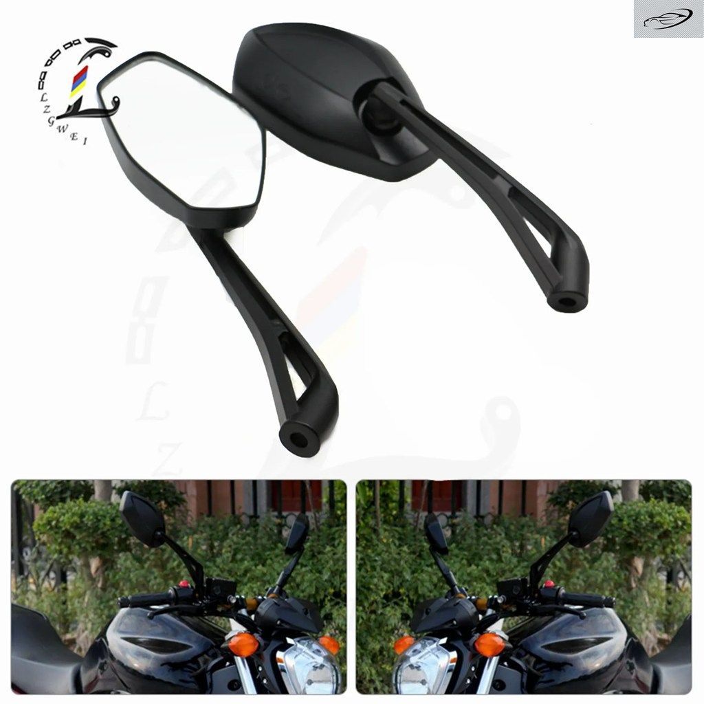 オートバイ用バックミラー（汎用）BJ150T Z750 Z1000 ZRX1100 ZRX1200 FZ1N FZ1000N FZ6N FZ600N 8MM 10MM リアサイドミラー用 6,847円
