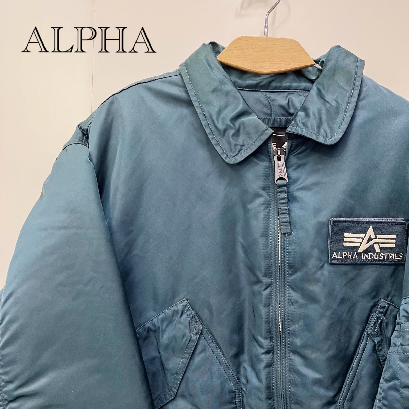 ALPHA アルファ フライトジャケット アウター ブルゾン cwu-45/P XLサイズ ネイビー メンズ _208 6,400円