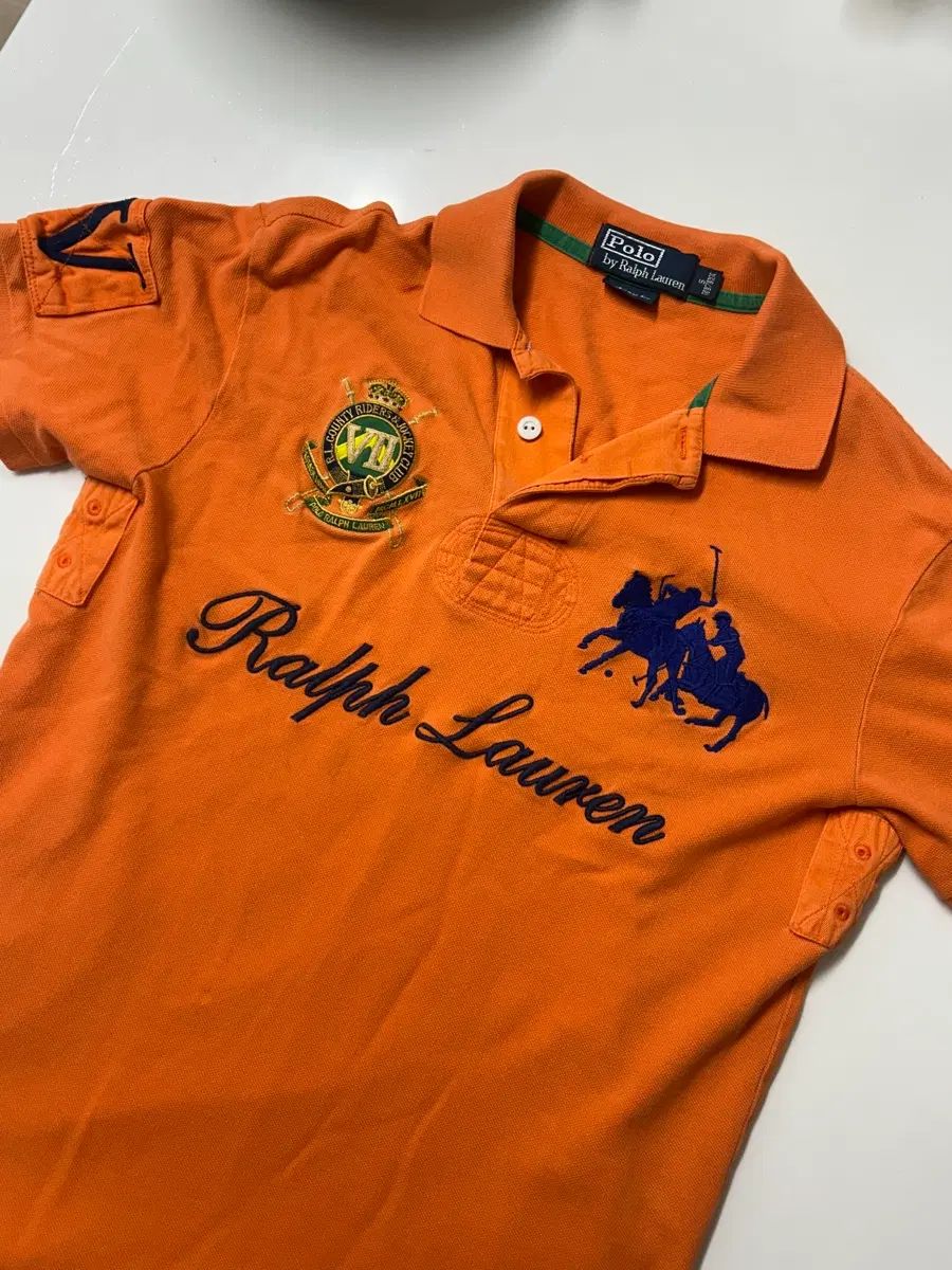 ポロ ラルフローレン オレンジ ビックポニー カラーTシャツ チーフキープ