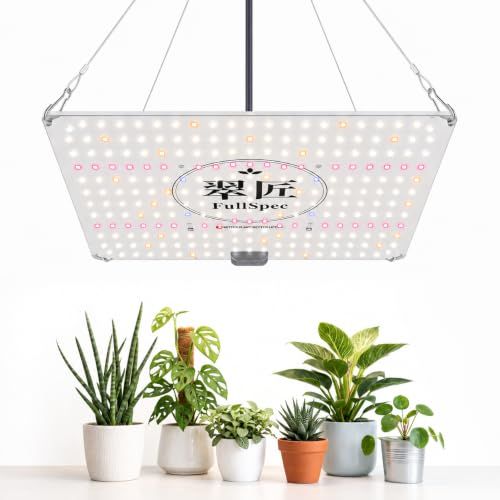 翠匠 Suisyo FULL Specs 植物育成ライト LED 50W 日本製 フルスペクトル 最大PPFD1200 IR/UV搭載 白色系 Ra90 無段階調光 IP44 USB出力 パネル型 28×28cm アガベ 塊根植物 多肉植物 0a59a460 6,913円