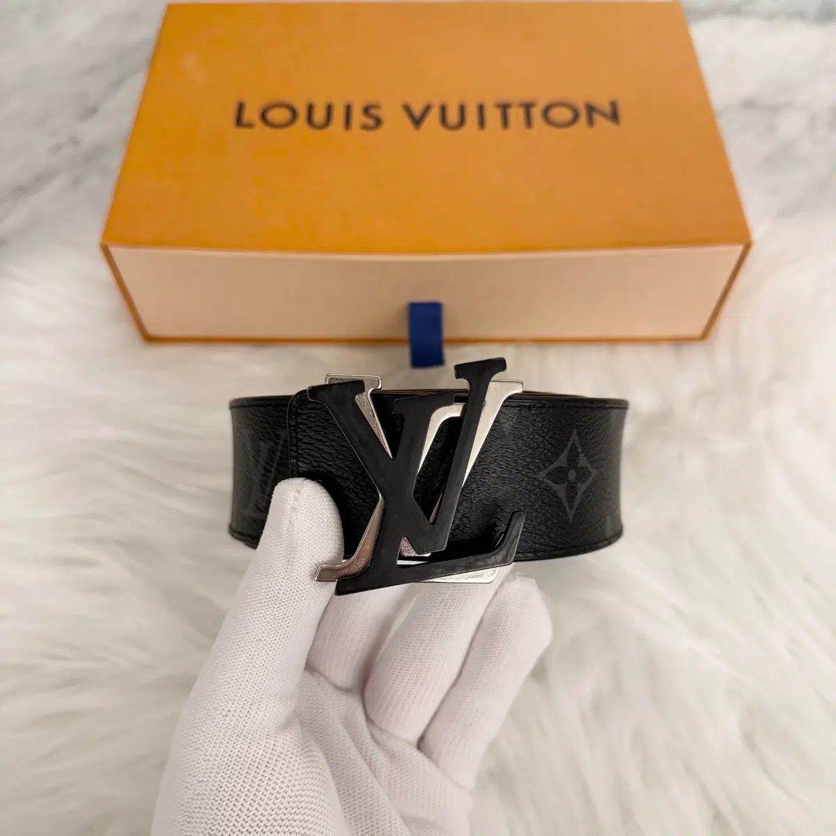 正規品 ルイヴィトン モノグラム エクリプス LV リバーシブル ベルト