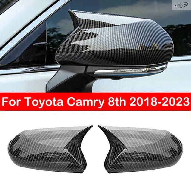 トヨタ カムリ 8??代目 2018 - 21 2022 2023 用リアビューサイドミラーカバーウィングキャップエクステリアケーストリムカーボン部