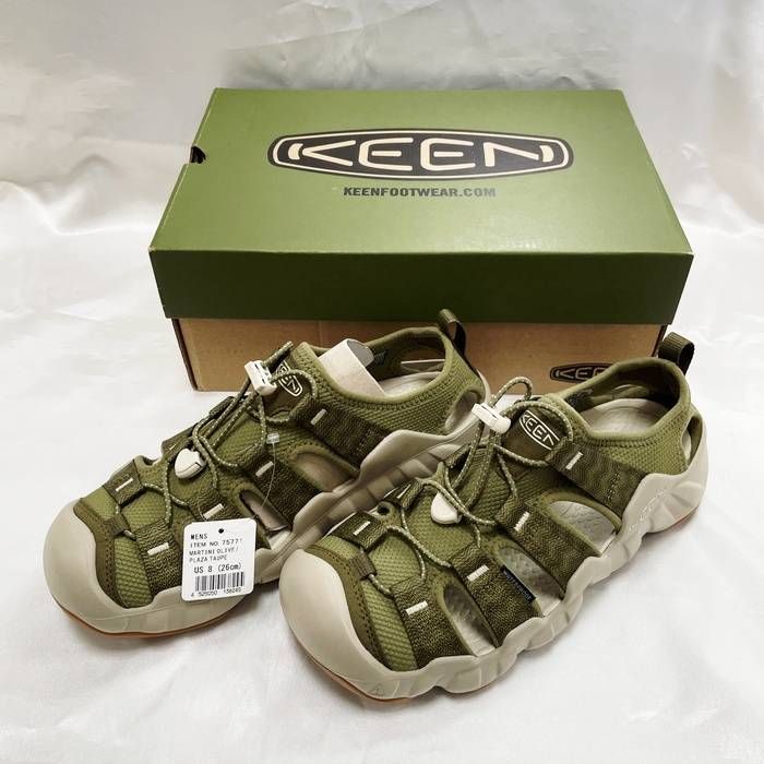 【未使用品】KEEN キーン HYPERPORT H2 ハイパーポートエイチツー MARTINI OLIVE/PLAZA TAUPE 26.0cm スポーツサンダル☆◎789◎